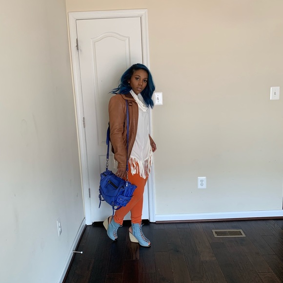 Orange stretch 7 for all man kind jeans - Picture 6 of 8